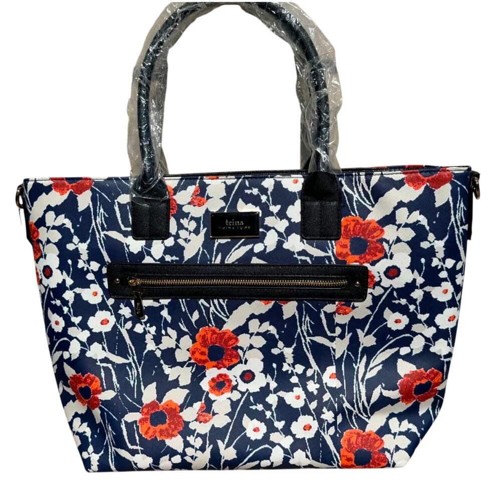 Trina Turk Jardin de Paris Floral Canvas Tote Bag NWT 🌸 - Picture 2 of 14
